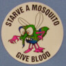 Sticker:  Starve a Mosquito, Blood Drive