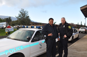 Maui Police Dept Reps participate at the Haleakala Entrance